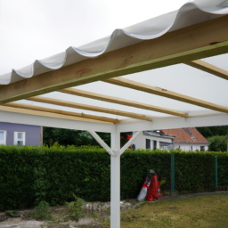 Installation de pergola en PVC Rumilly